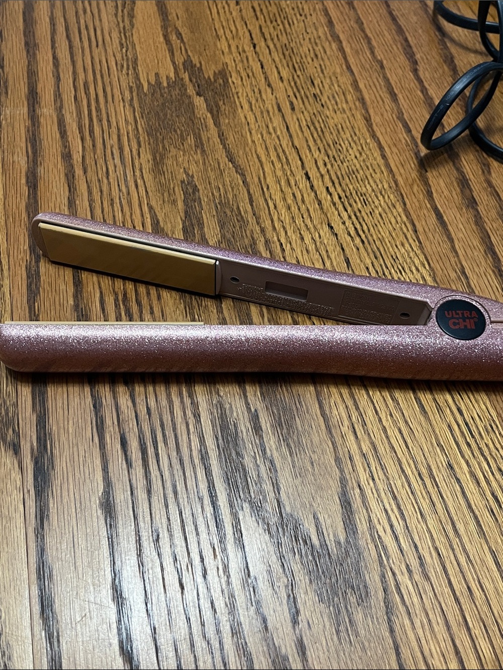 Rose Gold Glitter Flat Iron - Sleek Straightening